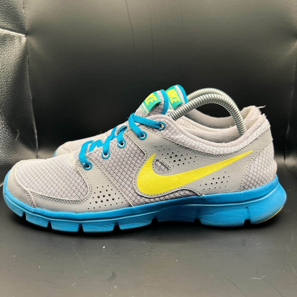 Nike Flex Experience RN 525754-012 Womens 9.5 Running Shoes Gray Blue Sneaker‎